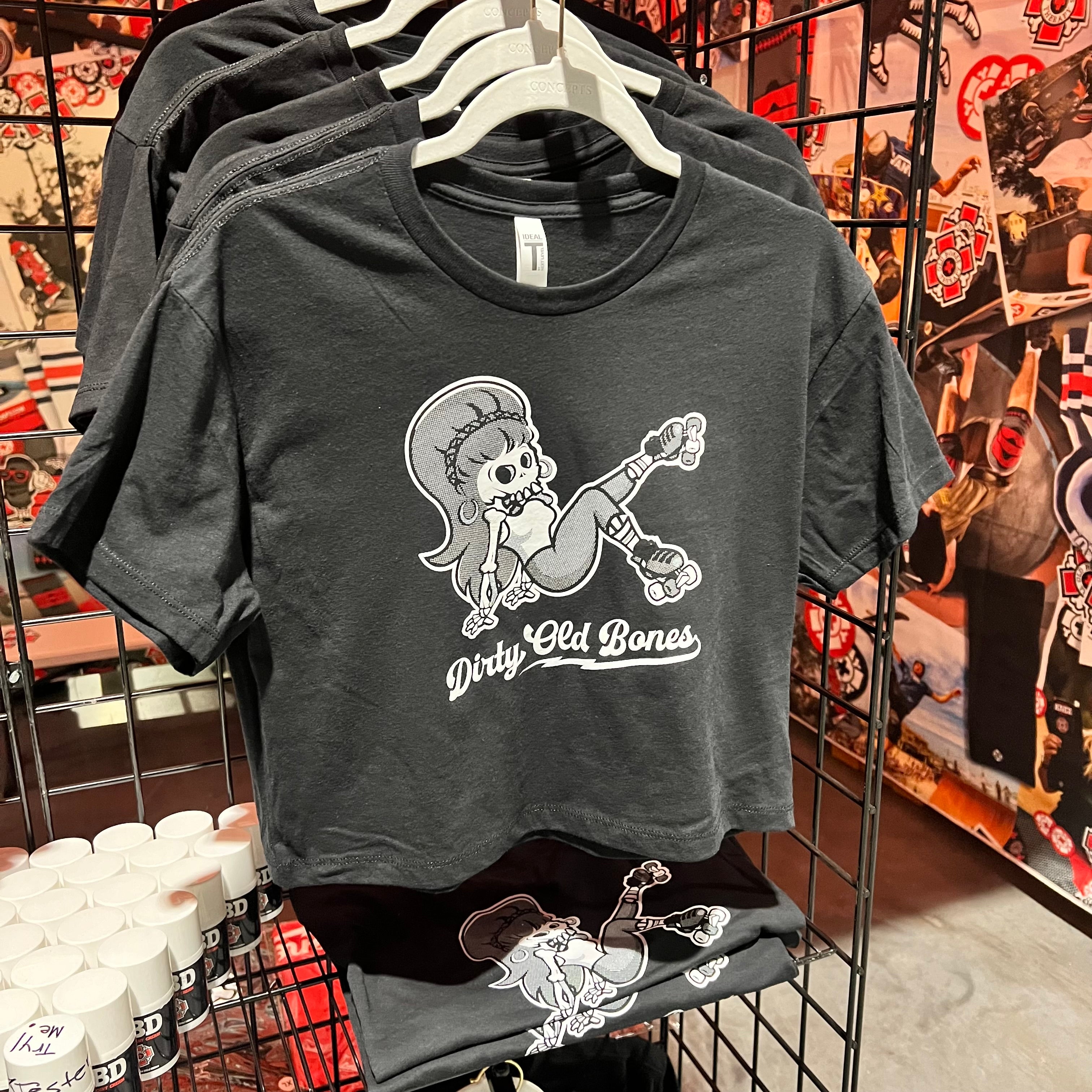 Old Bones Therapy Dirty Old Bones Crop Top Shirt — alternate view