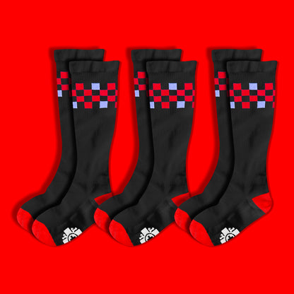 Compression Socks: CHECKERS (3-Pack)