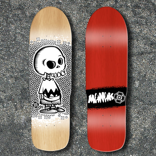 Old Bones "Gnarly Brown" Skateboard by Manak Skates