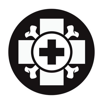 Old Bones Icon logo in black