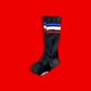 Compression Socks: RED WHITE BLUE Stripes (1-Pack)