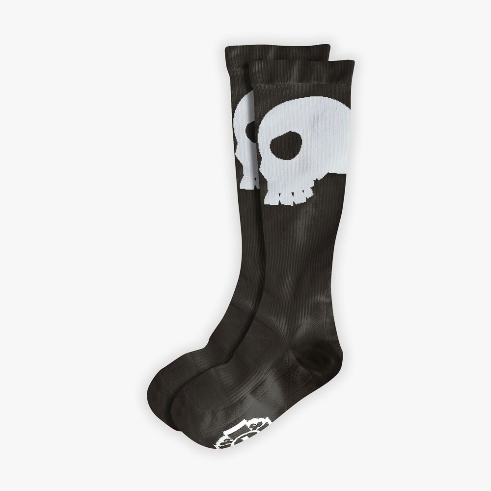 Old Bones Therapy Compression Socks: SKULLS — alternate view