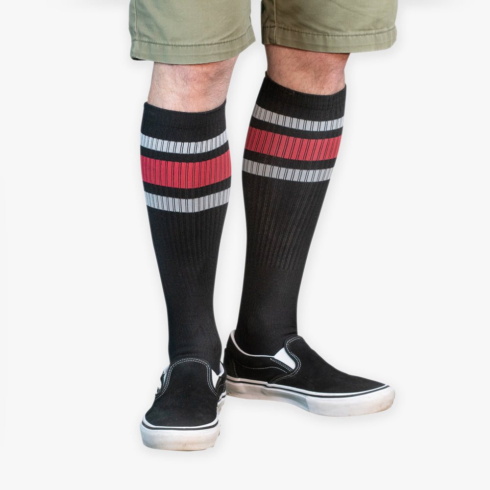 Compression Socks: RED Stripes