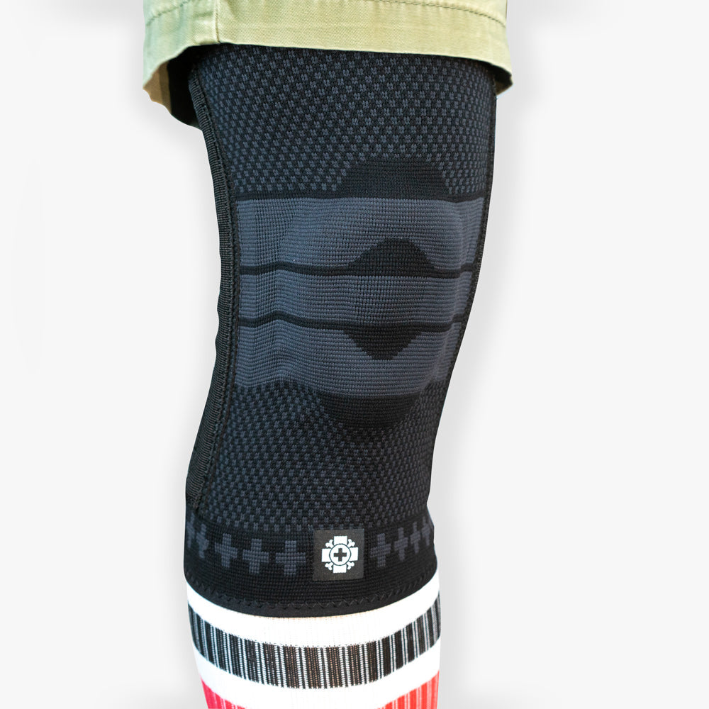 Old Bones Therapy Knee Brace with Springs in Black — joint stabilization and support