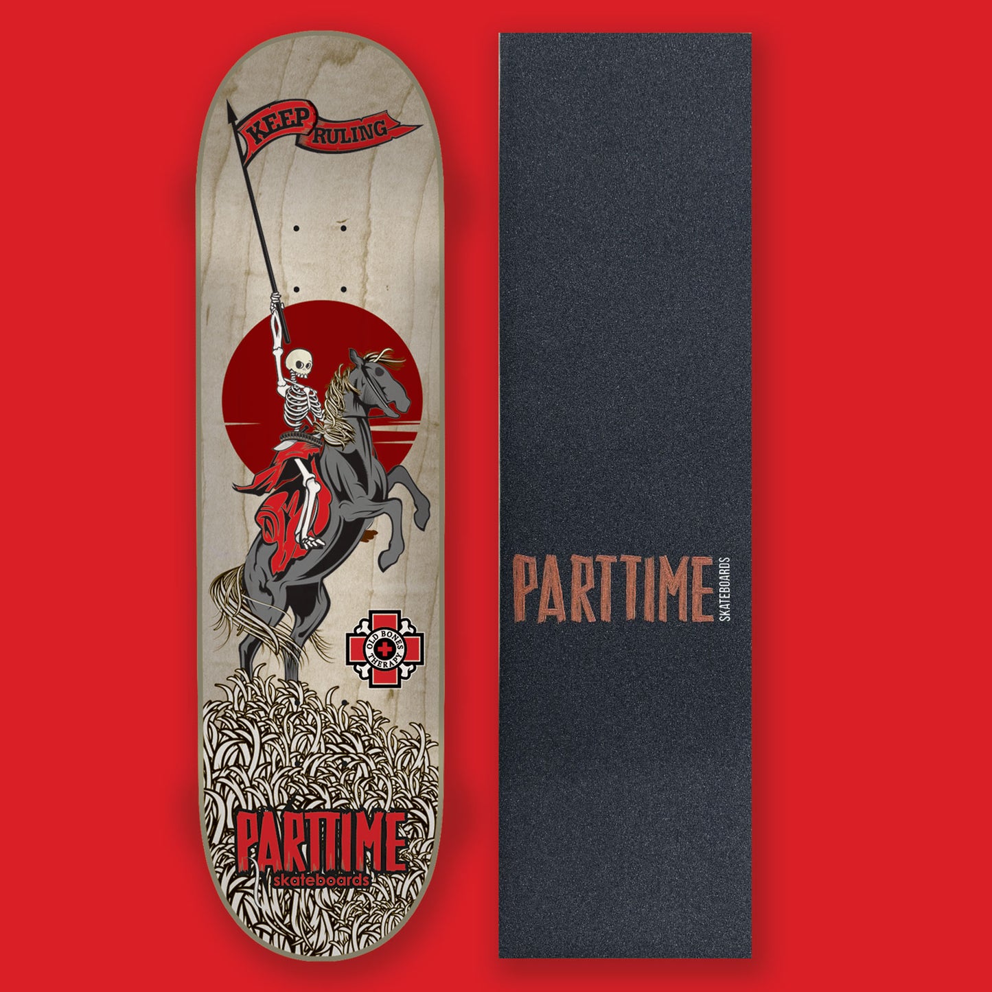 Parttime Old Bones "Ruling" Collab Skateboard