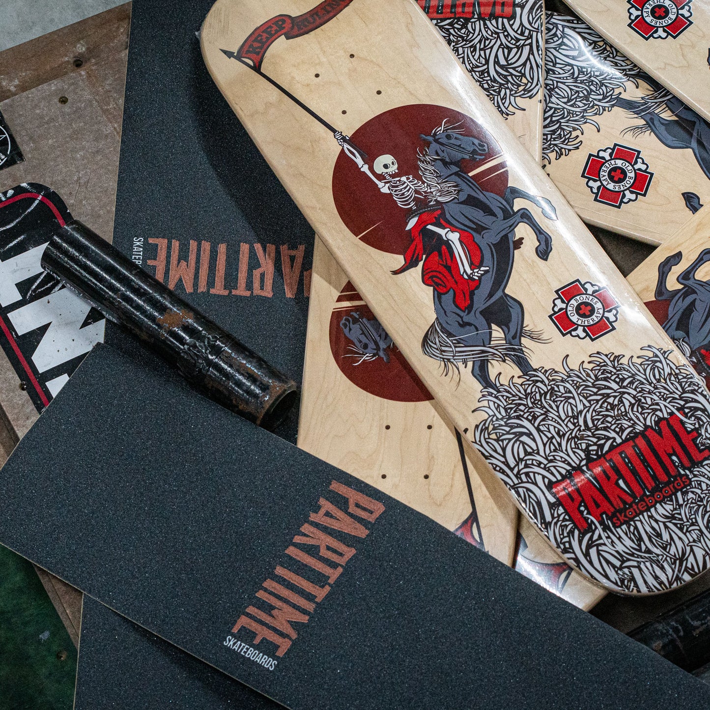 Parttime Old Bones "Ruling" Collab Skateboard