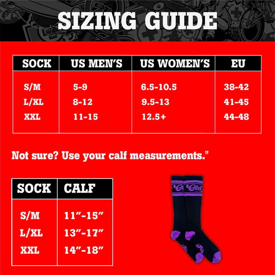 Compression Socks: TEAM BOLT sizing guide