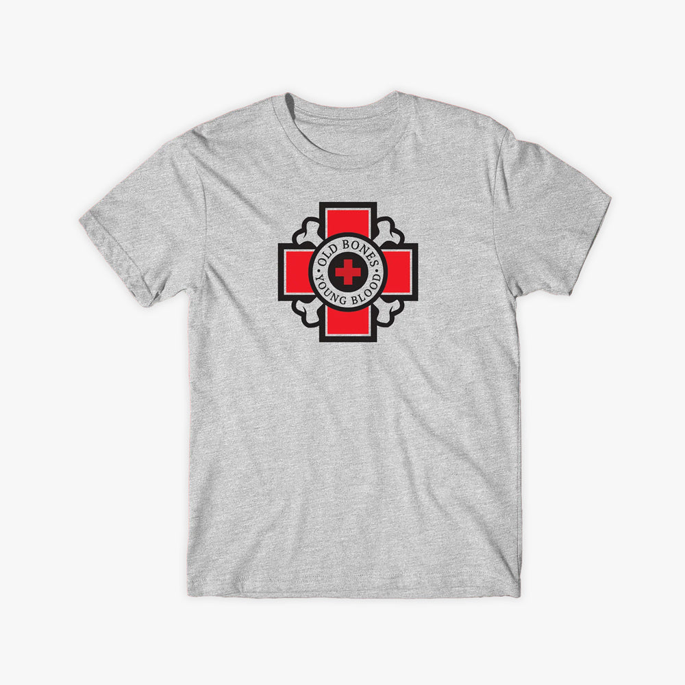 Old Bones Therapy Old Bones Young Blood T-Shirt — branded apparel