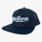 Old Bones Therapy Old Bones Team Bolt Embroidered Hat (Black) — branded apparel