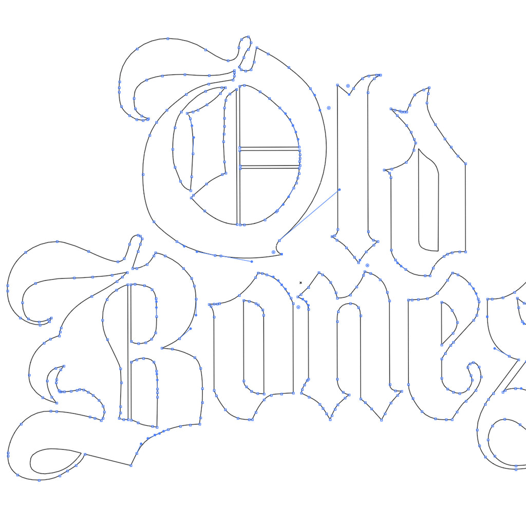 Old Bones Therapy Old English Bones T-Shirt — product detail