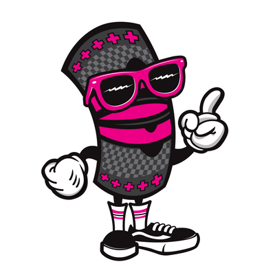 Knee Sleeve Dude logo in pink
