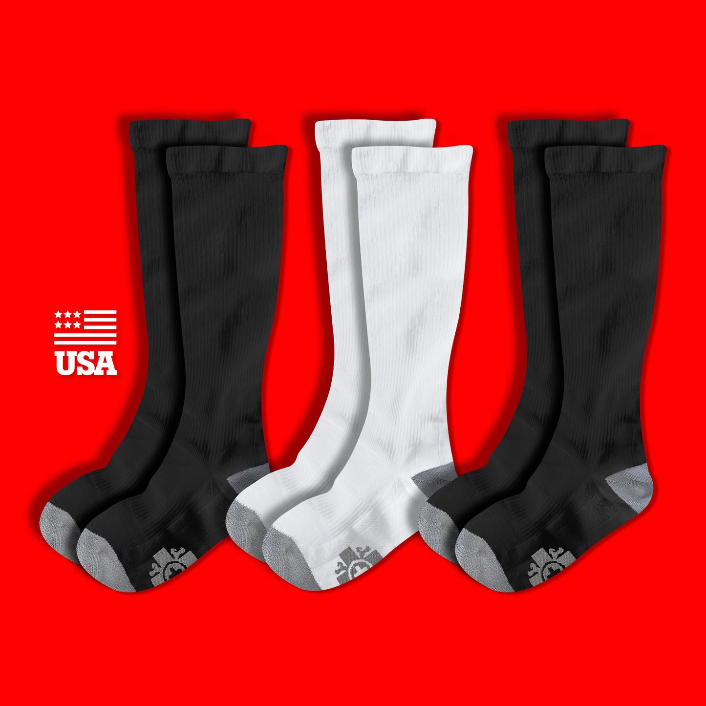 Compression Socks: SOLIDS (3-Pack)