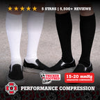 Old Bones Therapy Solid Color Compression Socks – Classic solid medical-grade 15-20 mmHg graduated compression socks in multiple colors