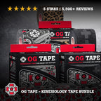 Old Bones Therapy OG Tape 3-Pack – Kinesiology tape bundle with all three designs for joint support, muscle recovery, and pain relief