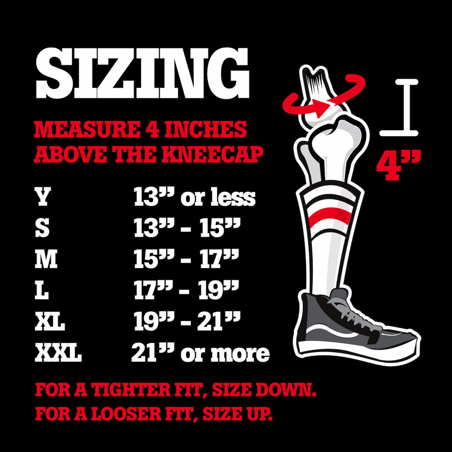 Compression Knee Sleeve sizing guide