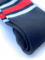 Crew Socks: RED Stripes
