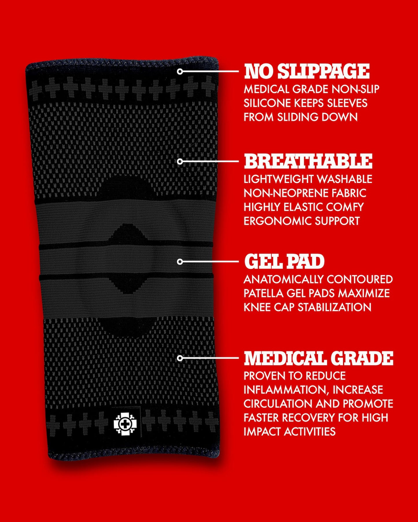 Compression Knee Sleeve with Springs