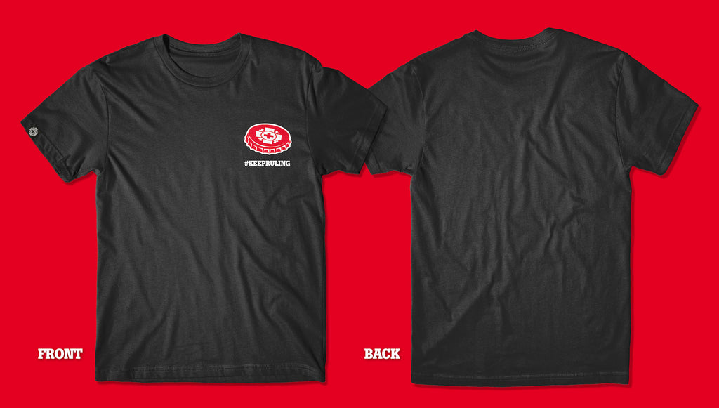 Old Bones Therapy Keep Ruling Bottlecap T-Shirt — alternate view