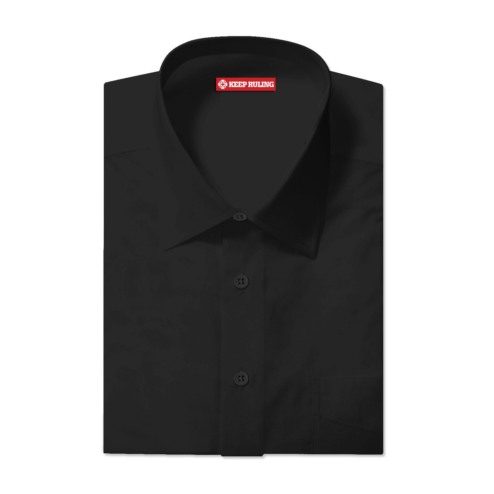 Old Bones Therapy Keep Ruling Black Button Up Shirt — branded apparel